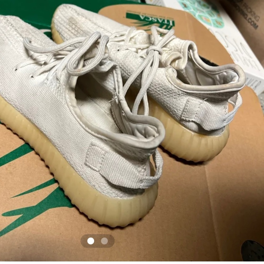 White Yeezy Boosts